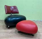 Leolux Pallone Zwart/Rood + Voetenbank, Ophalen