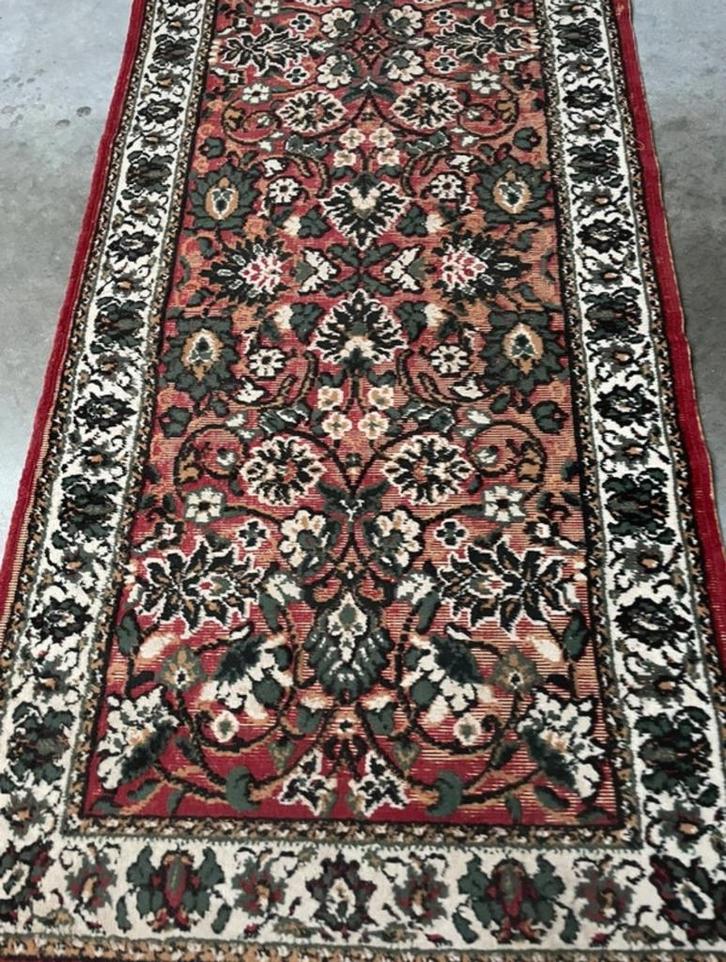 Vintage Loper 80x250cm tapijt vloerkleed scheerwol, Huis en Inrichting, Stoffering | Tapijten en Kleden, Gebruikt, 50 tot 100 cm