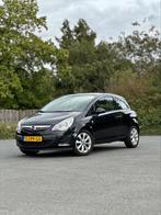 Opel Corsa 1.4 64KW 3D 2012 Zwart Nieuwe APK + Grote Beurt, Auto's, Voorwielaandrijving, Stof, Zwart, 1000 kg