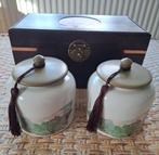 Kistje met 2 Chinees keramische theepotten incl. Oolong thee, Ophalen of Verzenden