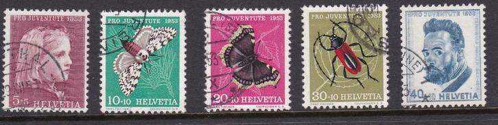 Zwitserland 1953 MiNr. 588-592 pro juventute serie, Postzegels en Munten, Postzegels | Europa | Zwitserland, Gestempeld, Ophalen of Verzenden