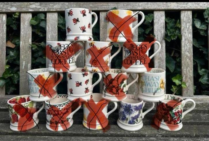 Emma Bridgewater half pint bekers / mok, Huis en Inrichting, Keuken | Servies, Zo goed als nieuw, Kop(pen) en/of Schotel(s), Overige stijlen