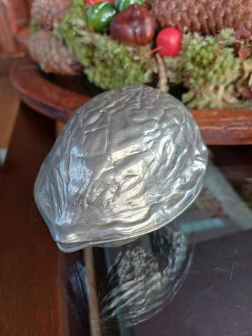 oude  Zilverkleurige Notenkraker Franse Brocante kerst  beschikbaar voor biedingen