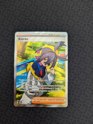 Kieran Trainer #206 Pokemon Twilight Masquerade  beschikbaar voor biedingen
