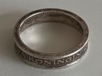Zilveren muntring ring Juliana Koningin der Nederlanden, Sieraden, Tassen en Uiterlijk, Gebruikt, 19 tot 20, Ophalen of Verzenden