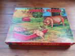 Vintage JUMBO kinderlegpuzzel - varken met biggetjes, Ophalen of Verzenden
