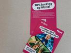 Atractiepark Walibi Kortingbon 30% max 4 p.p.geldig t.m.4jan, Drie personen of meer, Kortingskaart