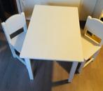 kleuter tafeltje + 2 stoeltjes, Ophalen, Gebruikt