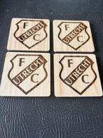 FC Utrecht onderzetters - eigen ontwerp, Huis en Inrichting, Glas of Kopje, Nieuw, Ophalen of Verzenden, Aa