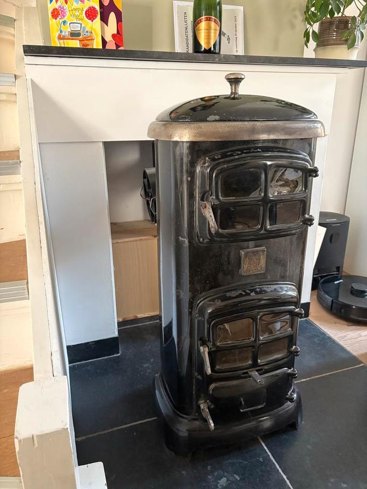 Etna Messina Kolenkachel - Houtkachel - Vintage Charme, Huis en Inrichting, Kachels, Gebruikt, Vrijstaand, Kolenkachel, Hout, Ophalen