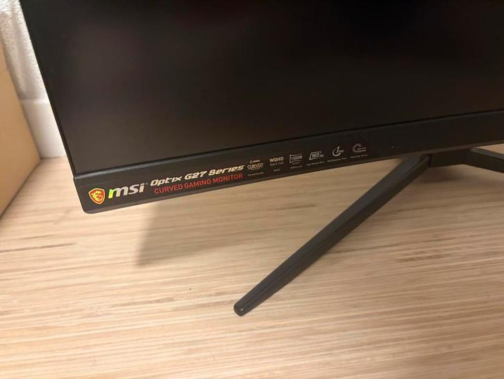MSI Optix G27 Series Curved Gaming Monitor, Computers en Software, Monitoren, Gebruikt, 151 t/m 200 Hz, HDMI, Gaming, Curved, VA