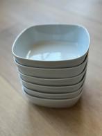 6 witte schaaltjes. Aardewerk. IKEA 365+. 16 x 16x 5,5 cm., Huis en Inrichting, Keuken | Servies, Ophalen, Gebruikt, Schaal of Schalen