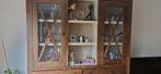 Houten buffetkast met glazen deuren, Huis en Inrichting, Kasten | Buffetkasten, Glas, Gebruikt, Klassiek, Ophalen of Verzenden