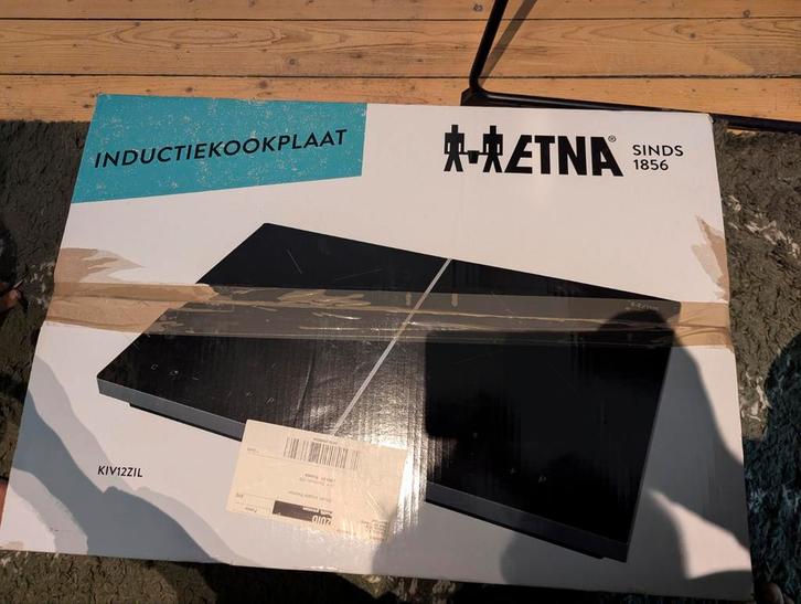 Etna Inductiekookplaat KIV12ZIL, Witgoed en Apparatuur, Kookplaten, Gebruikt, Inbouw, Inductie, 4 kookzones, Ophalen of Verzenden