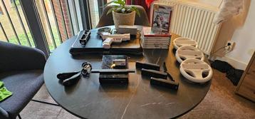 Nintendo Wii zwart met balance board, spellen en toebehoren. beschikbaar voor biedingen