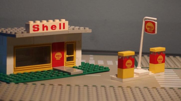 LEGO 648 Shell Service Station/Benzine Pomp, Kinderen en Baby's, Speelgoed | Duplo en Lego, Gebruikt, Lego, Complete set, Ophalen of Verzenden