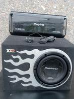 1200 watt subwoofer pioneer versterker 2000watt bass remote, Ophalen, Zo goed als nieuw