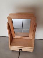 Houten Kaptafelspiegeltje met laadje
Hoogte 27 cm, Huis en Inrichting, Woonaccessoires | Spiegels, Minder dan 50 cm, Gebruikt