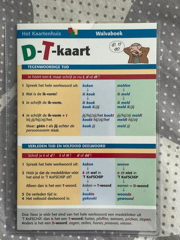 D-T kaart - Grammatica oefenen beschikbaar voor biedingen