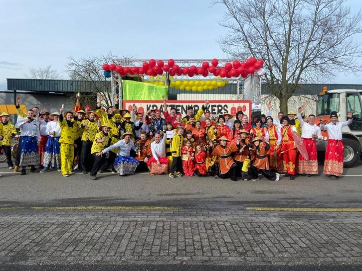 loopgroep thema china, Hobby en Vrije tijd, Feestartikelen, Gebruikt, Feestartikel, Carnaval, Ophalen