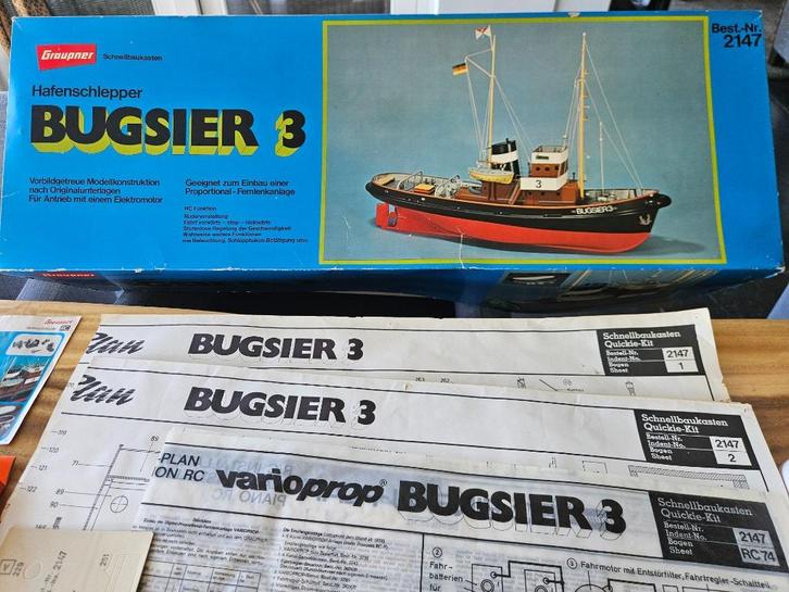 Bugsier 3    ( Nieuw en ongebouwd ! ), Hobby en Vrije tijd, Modelbouw | Boten en Schepen, Nieuw, 1:32 tot 1:50, Overige merken