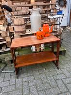 Vintage jaren 70 tafeltje - TV of bijzettafel, Huis en Inrichting, Tafels | Bijzettafels, Gebruikt, Deens, 55 tot 75 cm, Onbekend