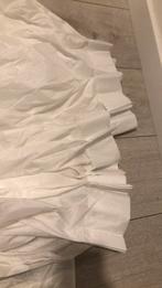 2 stuks glanzend wit gordijnen, Ophalen of Verzenden, Zo goed als nieuw, Wit, 200 cm of meer