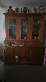 Massief Walnoot kast, 25 tot 50 cm, 50 tot 100 cm, Ophalen of Verzenden, Glas