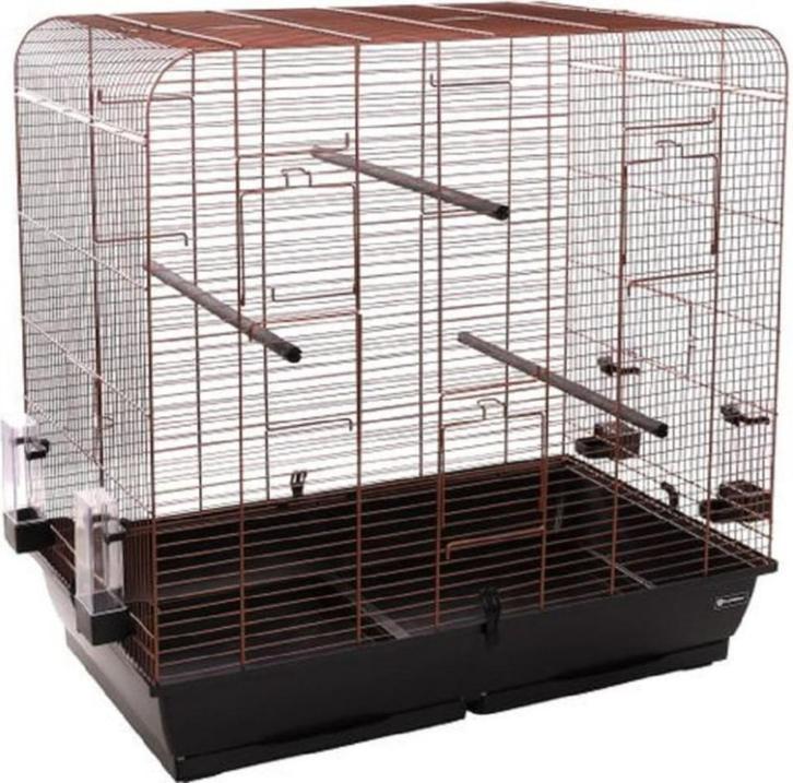 Vogelkooi Sara koper is een mooi, moderne vogelkooi., Dieren en Toebehoren, Vogels | Hokken en Kooien, Nieuw, Vogelkooi, Metaal