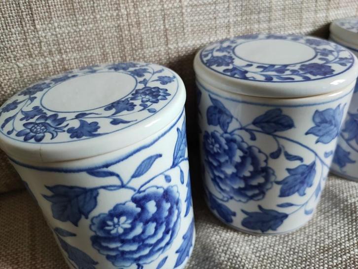 3 Apotheek / Gember kruiden potten chinees., Antiek en Kunst, Antiek | Keramiek en Aardewerk, Ophalen of Verzenden