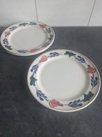 3 stuks Boerenbont borden 27 cm., Huis en Inrichting, Keuken | Servies, Bord(en), Ophalen of Verzenden, Zo goed als nieuw, Boerenbont