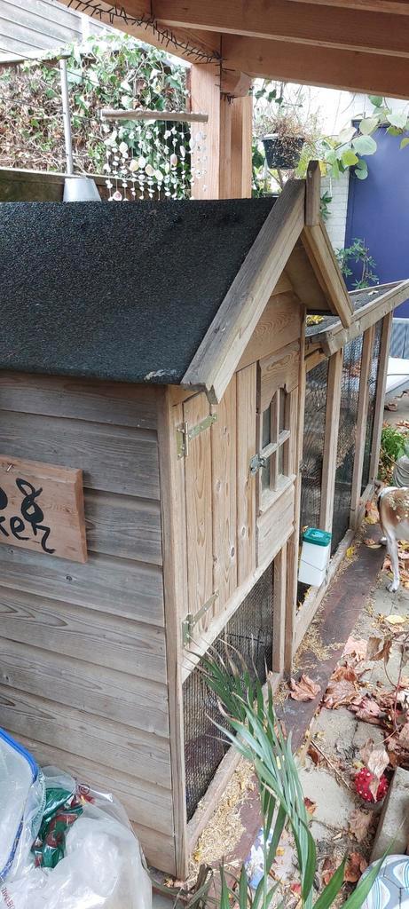 Groot Kippenhok / konijnenhok, Dieren en Toebehoren, Pluimvee | Toebehoren, Gebruikt, Kippenhok of Kippenren, Ophalen
