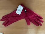 Leren dameshandschoenen de Bijenkorf fuchsia, NIEUW, Ophalen of Verzenden, Nieuw, Maat 38/40 (M), Handschoenen