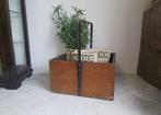 Leuke oude houten franse hengselbak / (werk) bak met handvat, Antiek en Kunst, Curiosa en Brocante, Verzenden