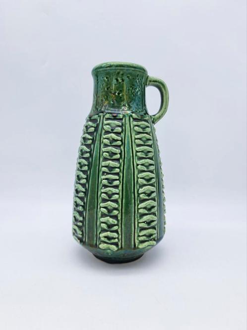 Vintage West Germany vaas Jasba 1 623 25 Groen, Antiek en Kunst, Antiek | Vazen, Ophalen of Verzenden
