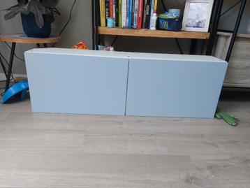 Ikea Besta wandkast ijsblauw