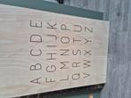 Alfabet bord, Ophalen of Verzenden, Gebruikt, 50 tot 75 cm, 50 tot 75 cm