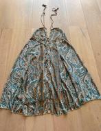 Zijde jurk one size nieuwstaat, Maat 38/40 (M), Blauw, Ophalen of Verzenden, Zo goed als nieuw
