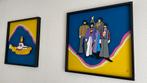 The Beatles - Yellow Submarine. 3D houten tweeluik, Antiek en Kunst, Ophalen of Verzenden
