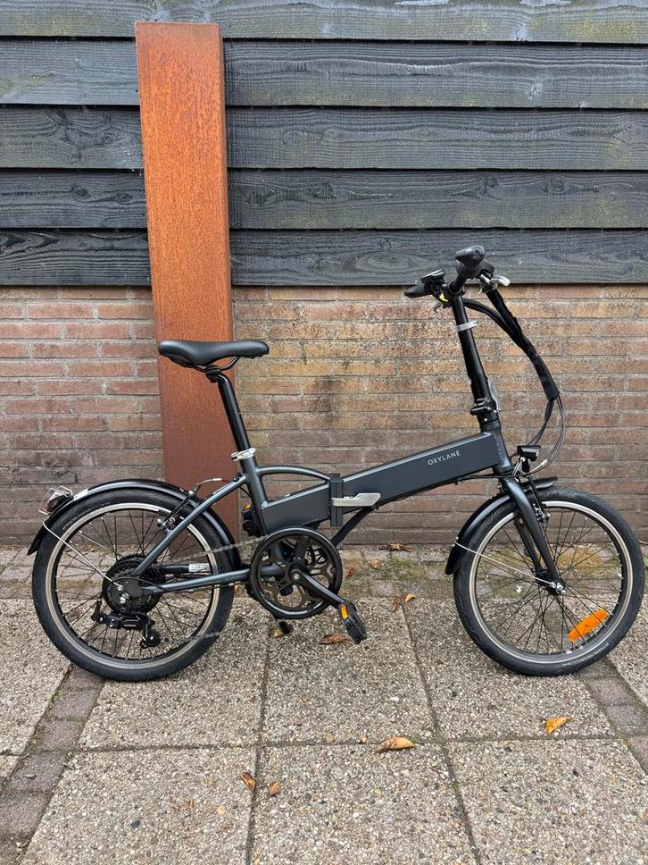 *VERKOCHT* Oxylane Elektrische Vouwfiets - 6 Versnellingen, Fietsen en Brommers, Fietsen | Vouwfietsen, Zo goed als nieuw, Dames