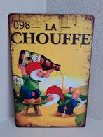 La Chouffe metalen bord., Ophalen of Verzenden, Zo goed als nieuw, Reclamebord