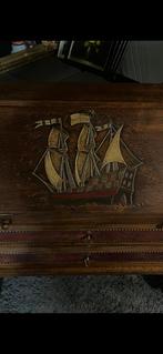 Zaandamse Bureau met Scheepsmotief, Antiek en Kunst, Antiek | Meubels | Kasten, Ophalen of Verzenden