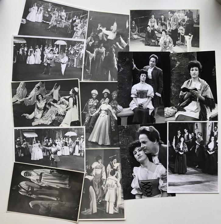 Collectie van 13 originele foto's (opera), jaren 50-70, Verzamelen, Foto's en Prenten, Zo goed als nieuw, Foto, Overige onderwerpen