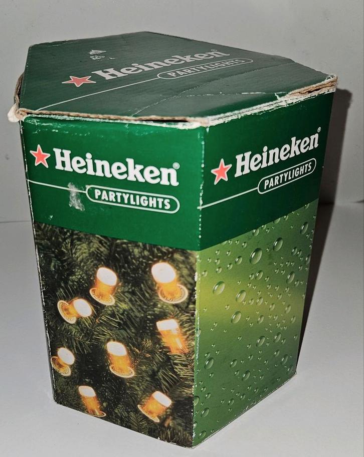 Heineken vintage retro Kerstverlichting - Party Lights, Huis en Inrichting, Lampen | Hanglampen, Gebruikt, Minder dan 50 cm, Kunststof