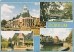 DOKKUM Stadhuis Stadsgezichten, Verzenden, 1980 tot heden, Gelopen, Friesland