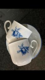 2x D.E. KOFFIE KOPJES - ROSITA - BLAUWE ROOS., Ophalen of Verzenden