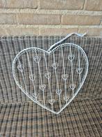 Decoratief metalen memo hartrek – wit – ca. 45 x 45 cm, Ophalen, Zo goed als nieuw, Overige typen