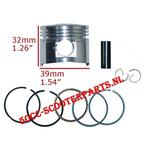 Zuiger GY6 4T chinese scooter 39,00mm 78156, Motoren, Ophalen of Verzenden, 50cc-Scooterparts, Info@50cc-scooterparts.nl, Veen