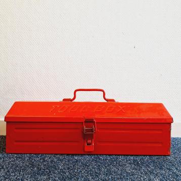 Vintage Gereedschapskist/Transportkoffer | Metaal | Rood beschikbaar voor biedingen