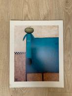 Daniel Patrick Kessler - Turquoise Dog with Apple, Antiek en Kunst, Ophalen of Verzenden